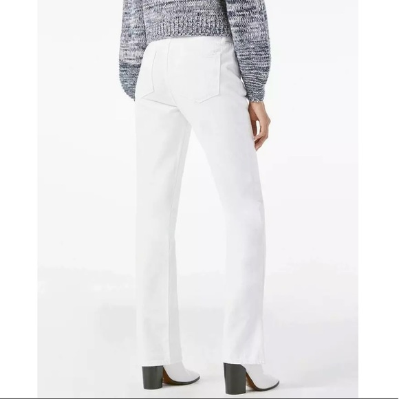 FRAME DENIM Le Drew High Rise Straight White Jeans - Picture 3 of 4